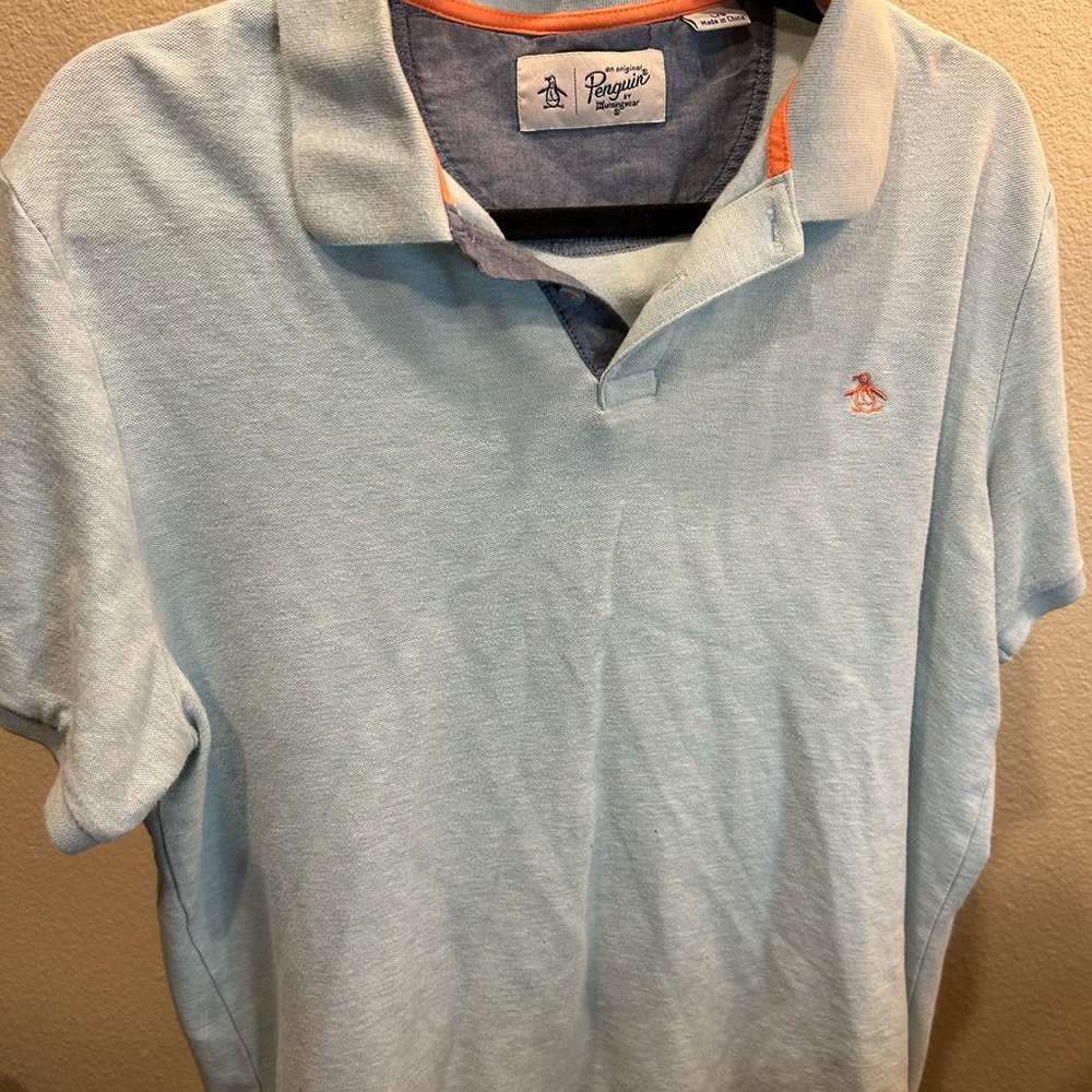 Light-blue Penguin polo 🔥